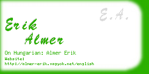 erik almer business card